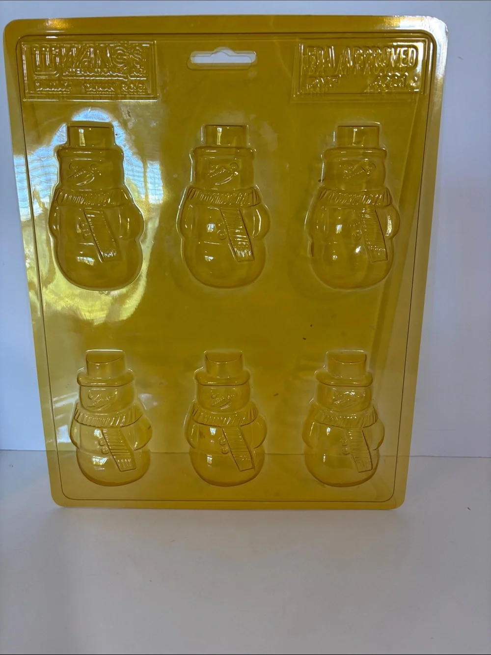 Assorted Holiday/winter Chocolate and Candy Molds - Clear and Gold Plastic